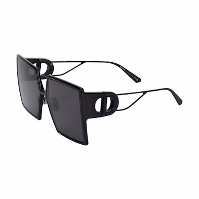(Women) DIOR 30Montaigne SU Oversized Square Sunglasses for Women - Black 30MTSUR-14A0