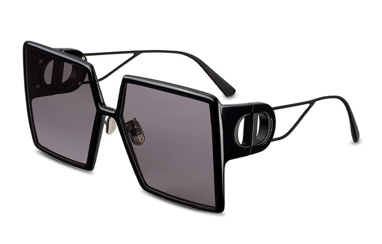 Order (W) DIOR 30Montaigne SU 女士大框方形墨鏡 - 黑色 30MTSUR-14A0