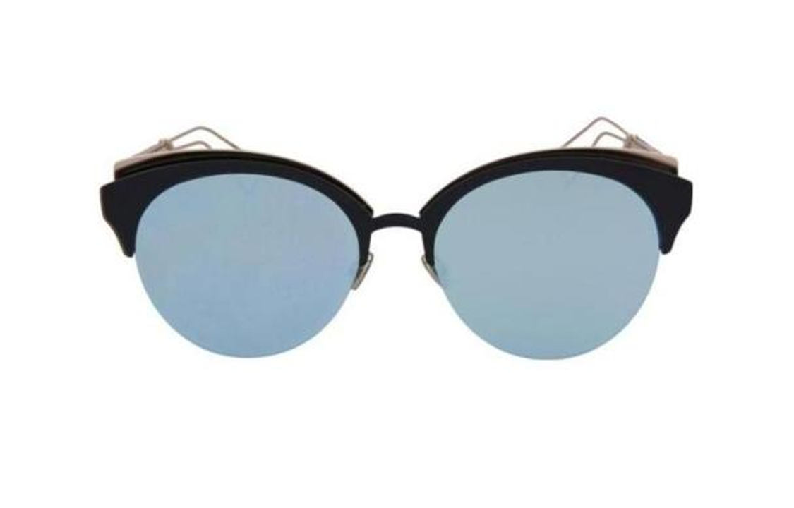 (Women) DIOR  Black Acetate Metal Browline Sunglasses with Logo Detail 10795150 圖 3