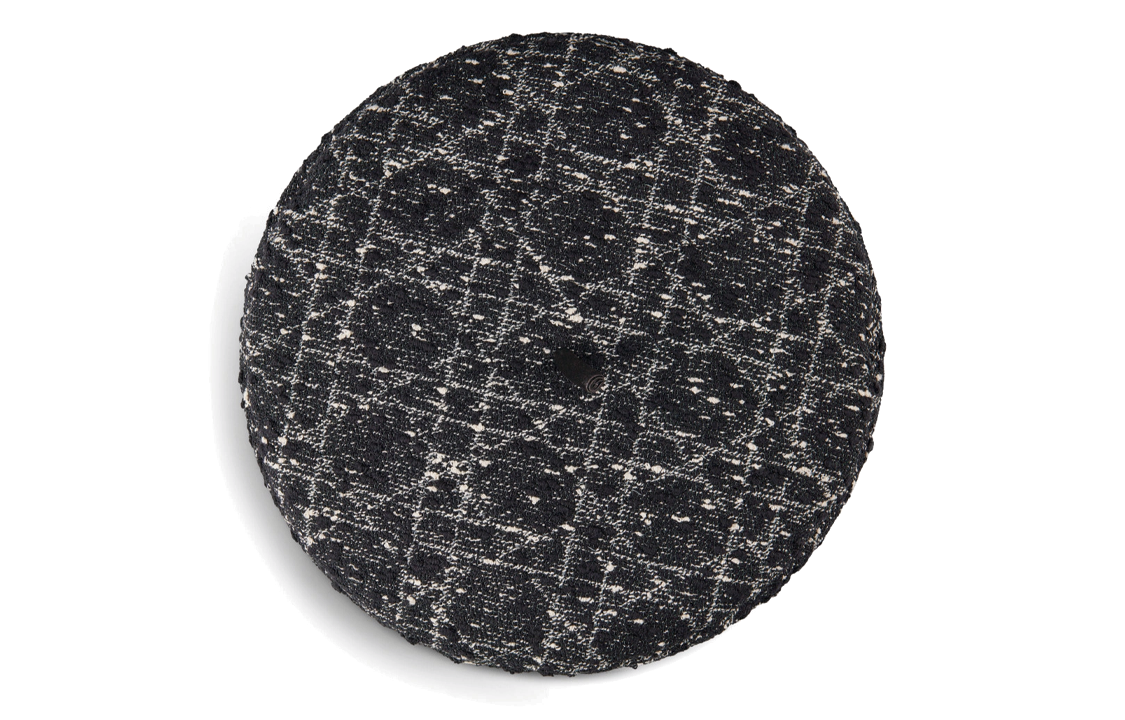 Purchase (Women) DIOR  Black Beret with Pattern Design in Cotton, Acrylic, and Polyamide. 42BTC910A129C920