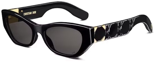 (Women) DIOR Black Butterfly Sunglasses UV Protection Acetate Frame LADYB1IXR10A0 (Women) DIOR Black Butterfly Sunglasses UV Protection Acetate Frame LADYB1IXR10A0