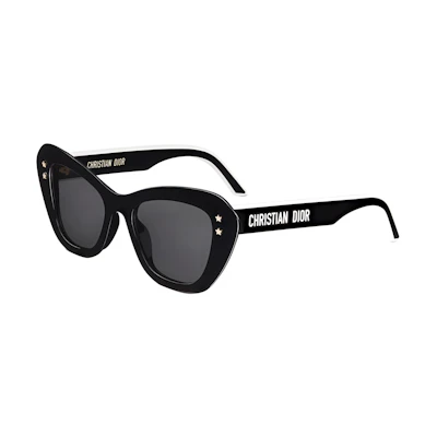 (Women) DIOR Black Butterfly Sunglasses with Acetate Frame and Decorative Temples. DPFCB3UQR_10A0