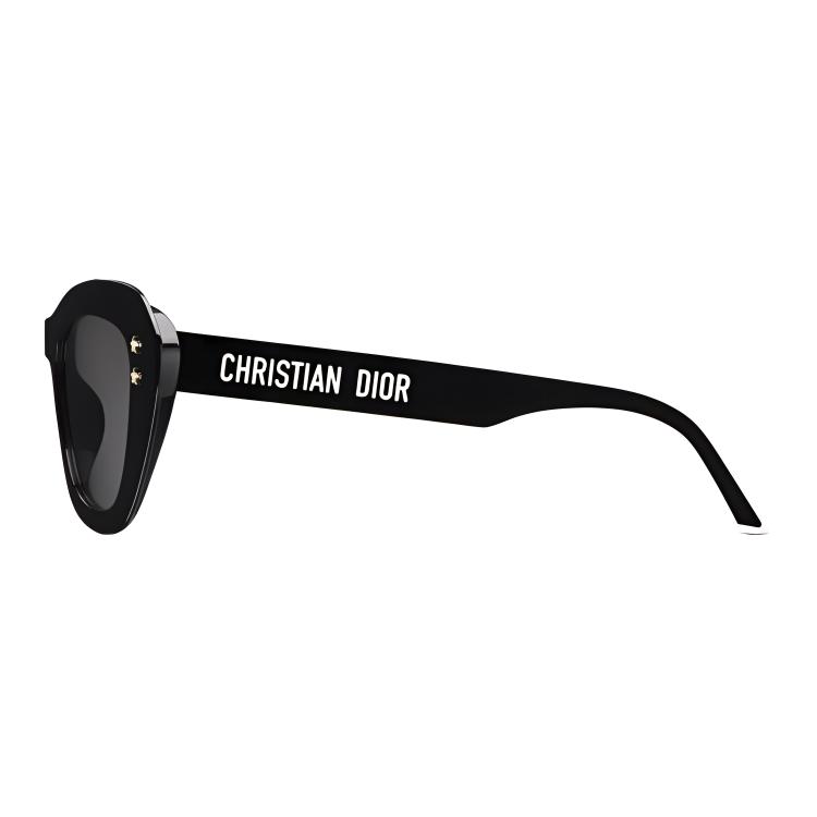 Shop (W) DIOR 黑色蝴蝶太阳镜，醋酸纤维镜框与装饰性镜腿设计。 DPFCB3UQR_10A0