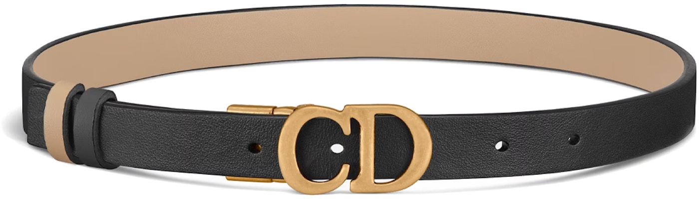 (W) DIOR ブラック カーフスキン ベルト ロゴバックル付き - 幅2cm. B0335CWGA_M220 Buy (W) DIOR ブラック カーフスキン ベルト ロゴバックル付き - 幅2cm. B0335CWGA_M220