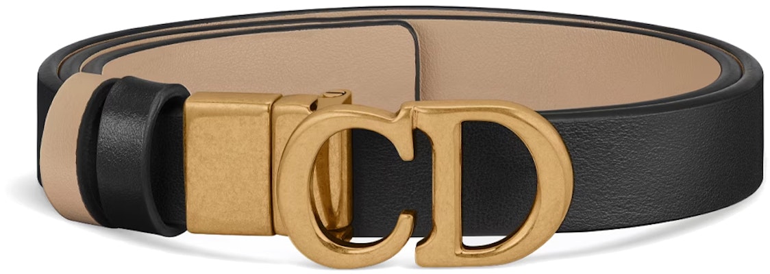 (W) DIOR ブラック カーフスキン ベルト ロゴバックル付き - 幅2cm. B0335CWGA_M220 Lookbook (W) DIOR ブラック カーフスキン ベルト ロゴバックル付き - 幅2cm. B0335CWGA_M220