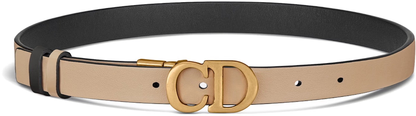 (W) DIOR ブラック カーフスキン ベルト ロゴバックル付き - 幅2cm. B0335CWGA_M220 Shop (W) DIOR ブラック カーフスキン ベルト ロゴバックル付き - 幅2cm. B0335CWGA_M220