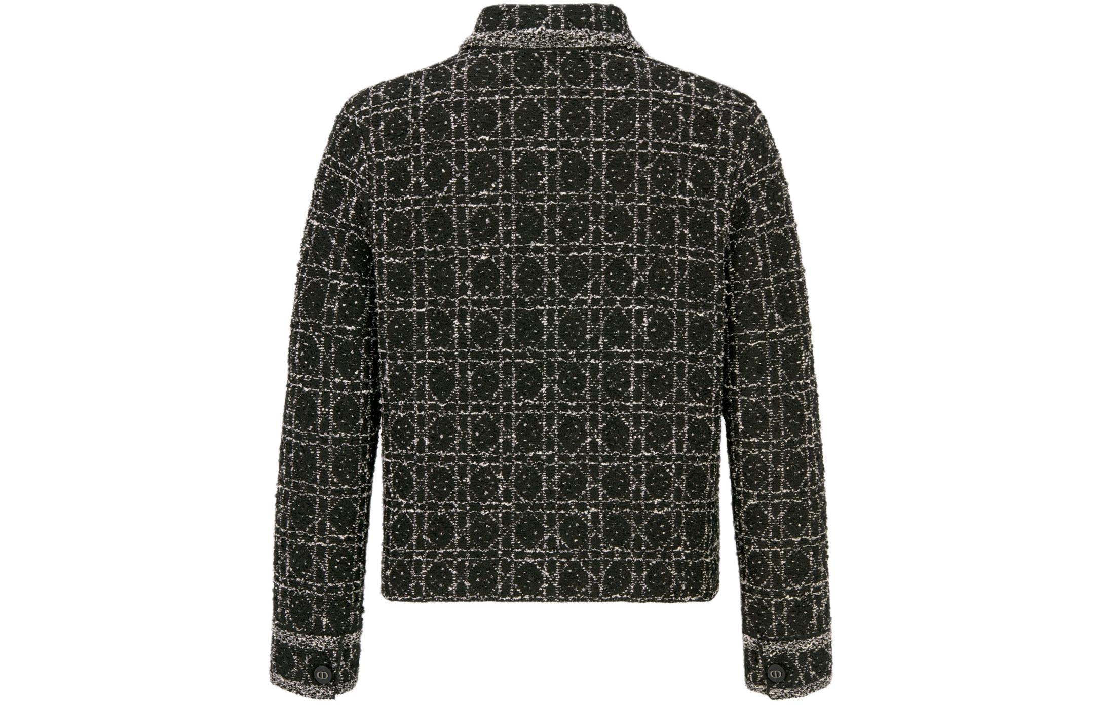 Lookbook (W) DIOR 黑色棉混纺菱格纹夹克 SS24 424V53AM752-X9101