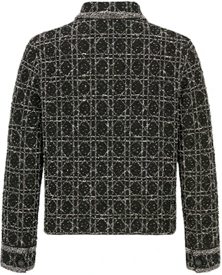 (W) DIOR 黑色棉混纺菱格纹夹克 SS24 424V53AM752-X9101 Lookbook (W) DIOR 黑色棉混纺菱格纹夹克 SS24 424V53AM752-X9101