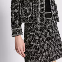 Details for (W) DIOR 黑色棉質混紡Tweed Cannage外套 SS24 424V53AM752-X9101