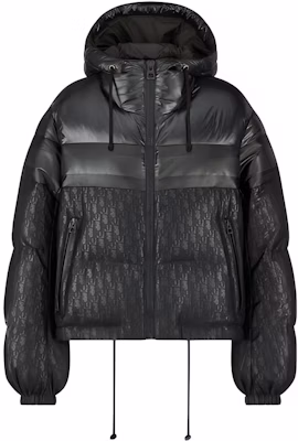 (W) DIOR Jaket Hoodie Hitam Puffer dengan Logo dan Resleting. 147C21A2762-X9000 Buy (W) DIOR Jaket Hoodie Hitam Puffer dengan Logo dan Resleting. 147C21A2762-X9000