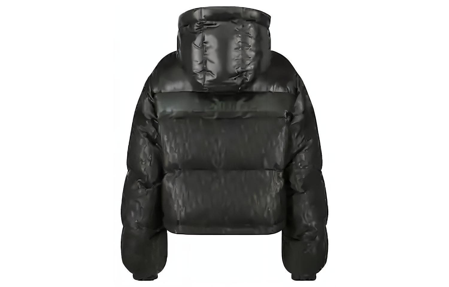 Lookbook (W) DIOR Jaket Hoodie Hitam Puffer dengan Logo dan Resleting. 147C21A2762-X9000