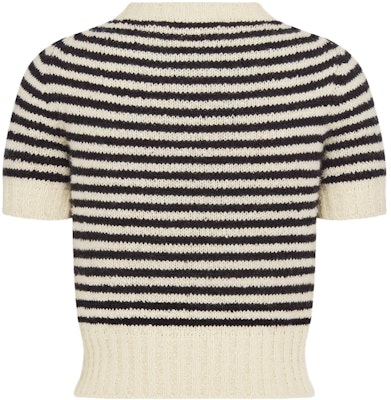 (W) DIOR 黑色條紋logo短袖休閒針織上衣 354S19AM154-X0810 Lookbook (W) DIOR 黑色條紋logo短袖休閒針織上衣 354S19AM154-X0810