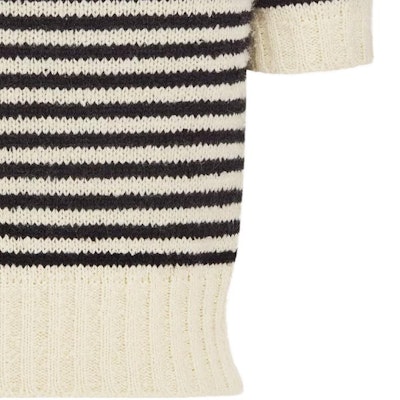 (W) DIOR 黑色條紋logo短袖休閒針織上衣 354S19AM154-X0810 Details for (W) DIOR 黑色條紋logo短袖休閒針織上衣 354S19AM154-X0810