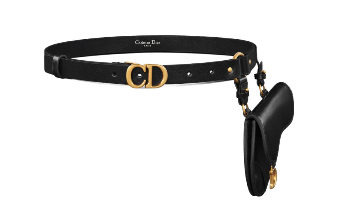 Order (W) Cinturón DIOR Negro Monograma con Hebilla Lisa - Ancho 2CM B0481CBJMM900