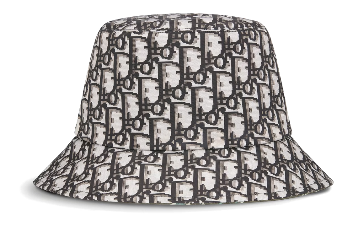 Sizing (W) DIOR 블랙 폴리에스터 버킷햇 - 가볍고 스타일리시한 모자 32PFL923I153C940