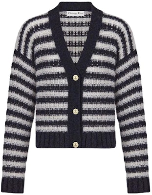 (W) DIOR Sweater Rajut Hitam Garis Lengan Panjang Leher V 344G02AM4185855 Order (W) DIOR Sweater Rajut Hitam Garis Lengan Panjang Leher V 344G02AM4185855