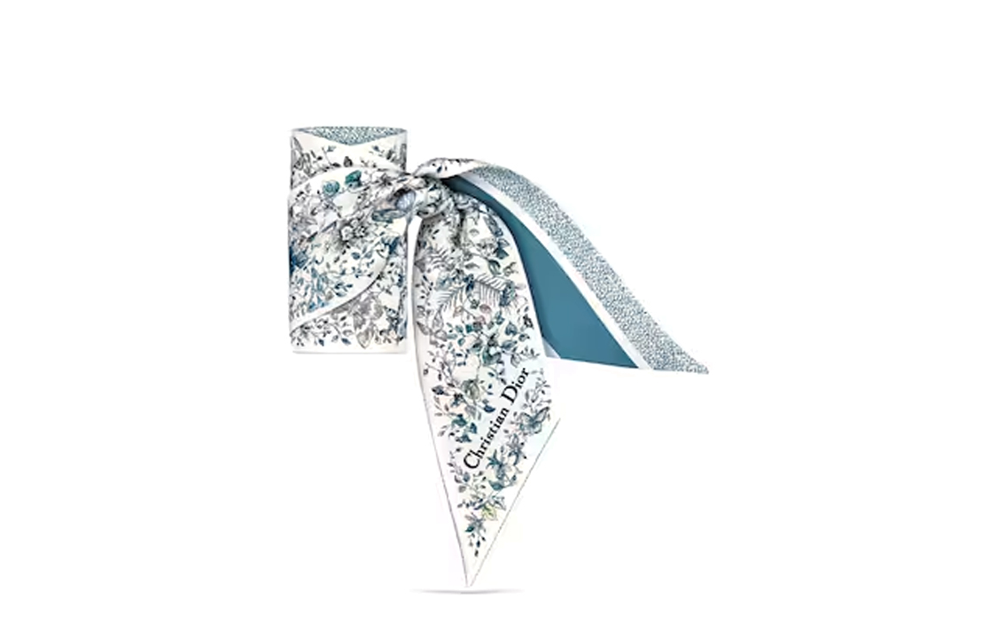 (Women) DIOR  Blue Butterfly Print Silk Scarf. 41FAW106I626_C520 圖 3