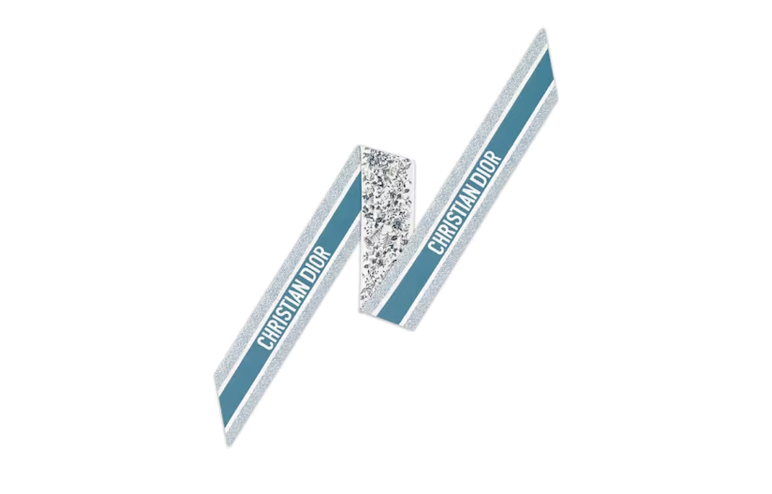 (Women) DIOR  Blue Butterfly Print Silk Scarf. 41FAW106I626_C520 圖 4