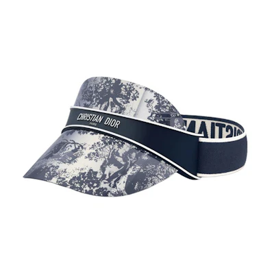 (Women) DIOR Blue Patterned Print Sun Hat. LUBV1U-31B4