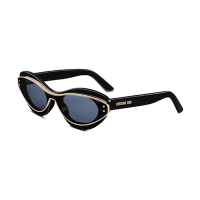 (Women) DIOR Butterfly Sunglasses Black with Subtle Logo Details DMTRB1IXR