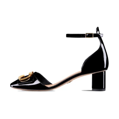 (W) Dior 'C’est Dior' Block Heel High Pump 5cm 'Black'
