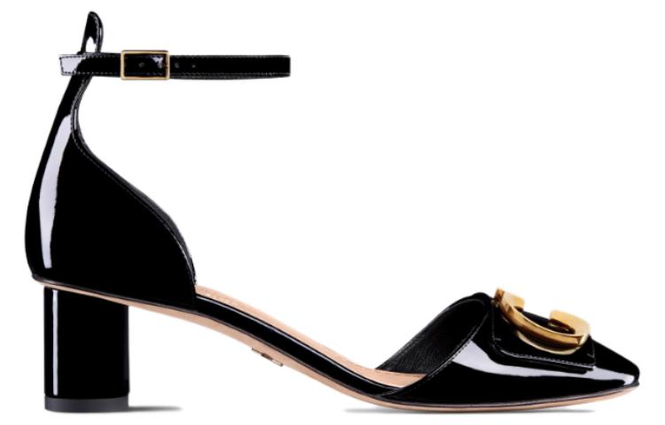 Order (W) Dior 'C’est Dior' Kasut Tumit Blok Tinggi 5cm 'Hitam' KDV110VNI_S900