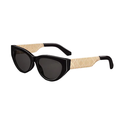 (Women) DIOR Cat-Eye Sunglasses Black with Engraved Details. DRSLB1IXR_10A0
