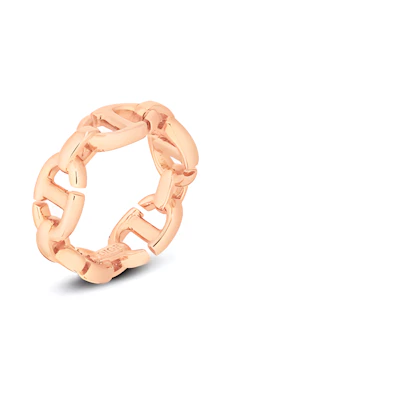 (Women) DIOR Chain Decor Ring in Rose Gold. R1070CDNMT D15P