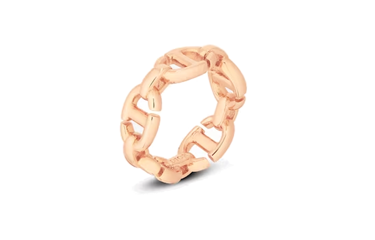 Order (W) DIOR 체인 장식 반지 로즈 골드. R1070CDNMT D15P