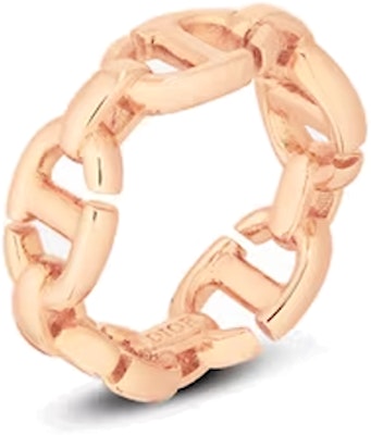 (W) DIOR 체인 장식 반지 로즈 골드. R1070CDNMT D15P Order (W) DIOR 체인 장식 반지 로즈 골드. R1070CDNMT D15P
