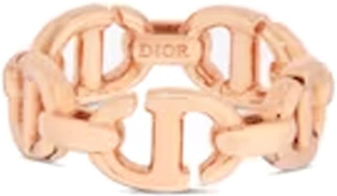 (W) DIOR 체인 장식 반지 로즈 골드. R1070CDNMT D15P Lookbook (W) DIOR 체인 장식 반지 로즈 골드. R1070CDNMT D15P