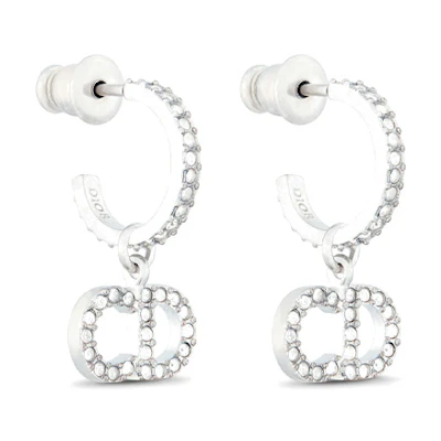 (Women) Dior Classic Elegant Silver Fashion Earrings E1740CDLCY_D13S