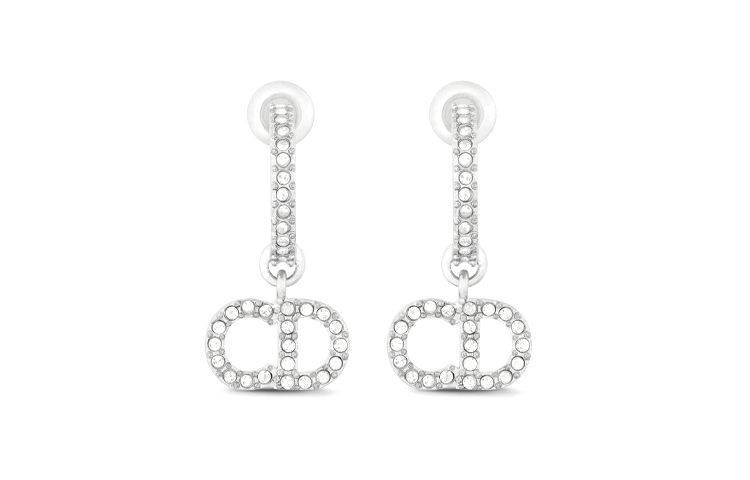 Lookbook (Women) Dior  Classic Elegant Silver Fashion Earrings E1740CDLCY_D13S