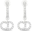 Lookbook (Women) Dior Classic Elegant Silver Fashion Earrings E1740CDLCY_D13S
