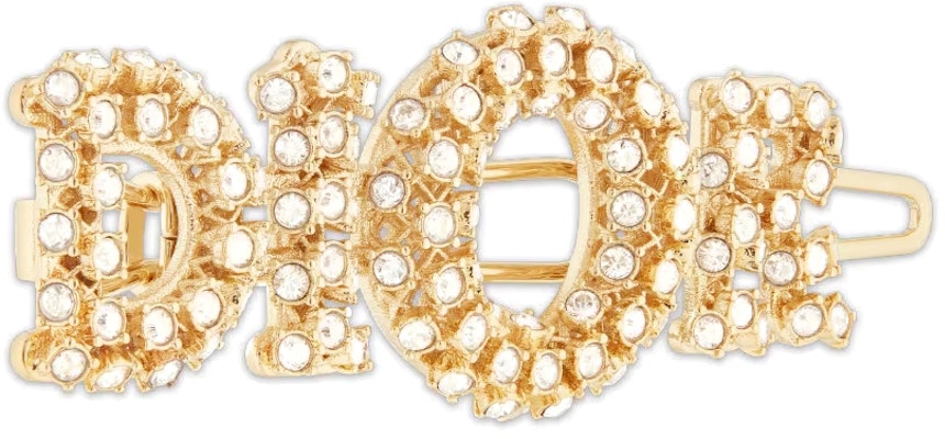 (Women) Dior Classic Logo Embellished Hair Clip Gold. V1081WOMCYD03S Lookbook (Women) Dior Classic Logo Embellished Hair Clip Gold. V1081WOMCYD03S