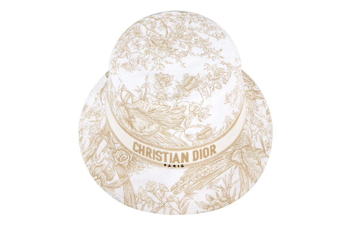 Shop (W) 디올 코튼 버킷햇 자수 로고 - 캐주얼 & 스타일리시. 31JAR923X133_CO90