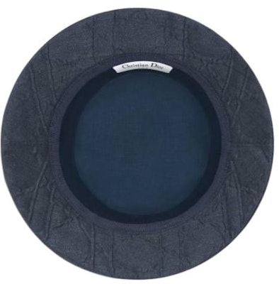 (Women) DIOR Deep Blue Fisherman Hat with Woven Details. 42TCE923A155C530 Details for (Women) DIOR Deep Blue Fisherman Hat with Woven Details. 42TCE923A155C530