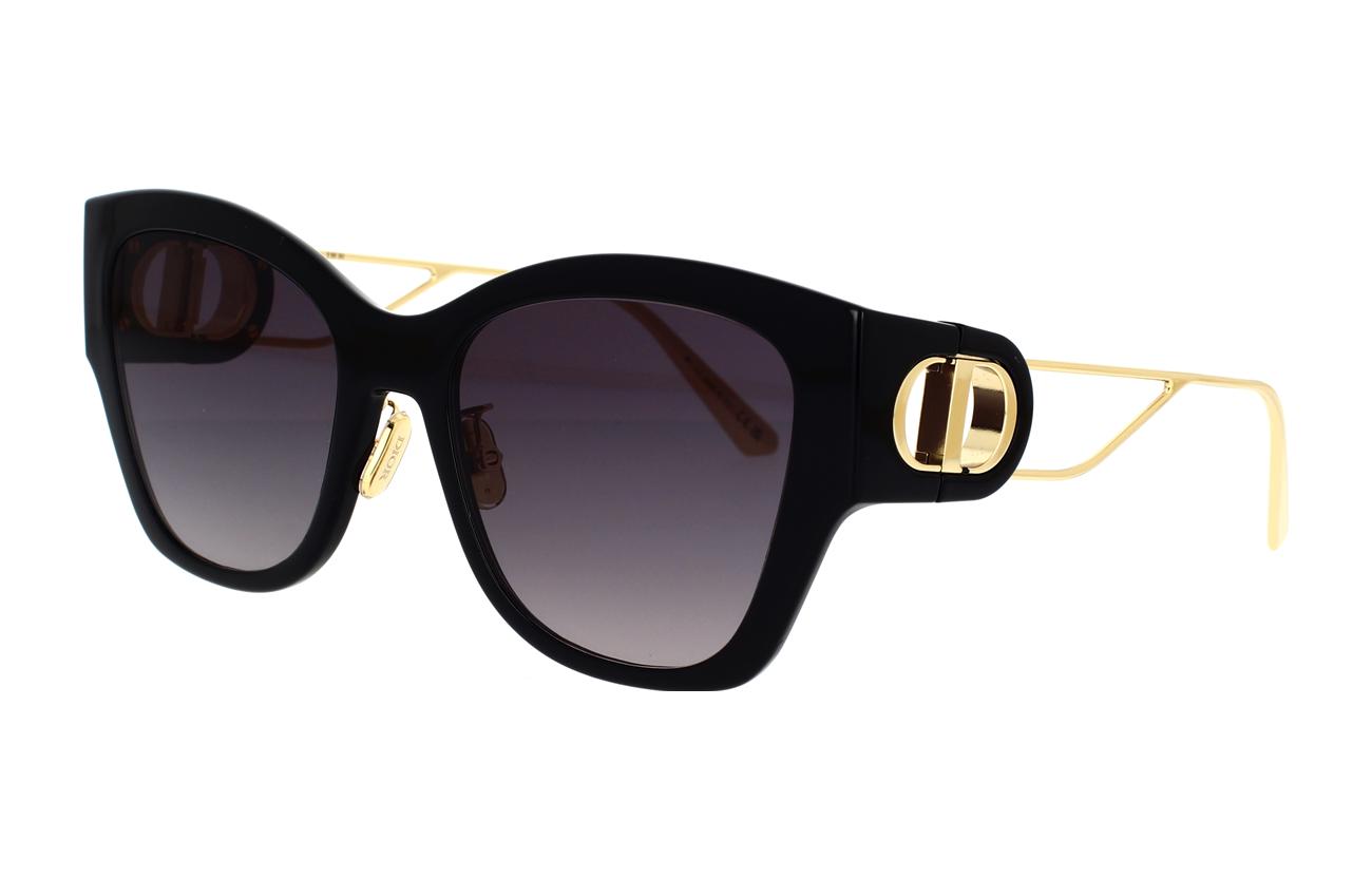 (Women) Dior  Elegant Black Cat-Eye Alloy Frame Sunglasses 30MONTAIGNEB2U12a1