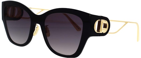 (Women) Dior Elegant Black Cat-Eye Alloy Frame Sunglasses 30MONTAIGNEB2U12a1 (Women) Dior Elegant Black Cat-Eye Alloy Frame Sunglasses 30MONTAIGNEB2U12a1