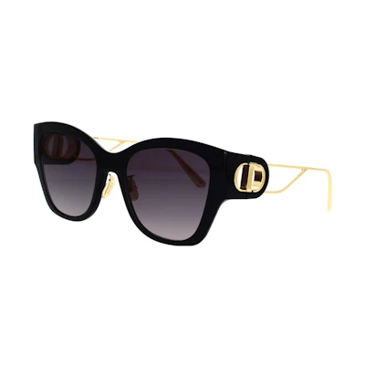 (Women) Dior Elegant Black Cat-Eye Alloy Frame Sunglasses 30MONTAIGNEB2U12a1