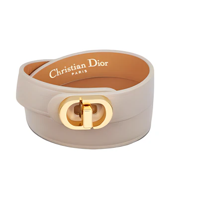 (Women) DIOR Fashion Gray Leather Bracelet Casual and Stylish. B1760WOMCMD16E