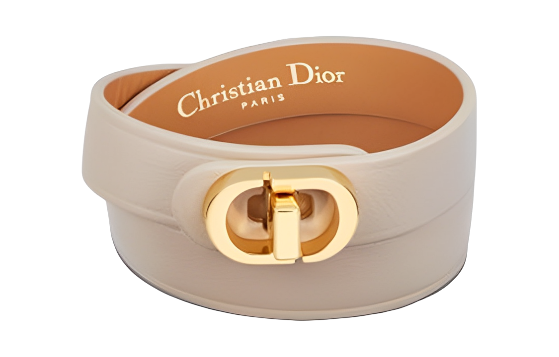 Order (W) 디올 패션 그레이 가죽 팔찌 캐주얼 및 스타일리시. B1760WOMCMD16E