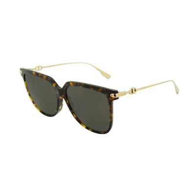 (Women) Dior Fashion Stylish Tortoiseshell Irregular Frame Eyeglasses. DIORLINK3F-08670