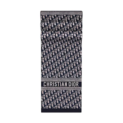 (Women) Dior Fashionable Comfortable Knit Scarf in Deep Blue 15DOB201I099C540