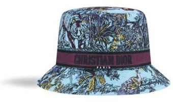 (Women) DIOR Floral Print Bucket Hat - Blue 34TDV923X132C550 (Women) DIOR Floral Print Bucket Hat - Blue 34TDV923X132C550