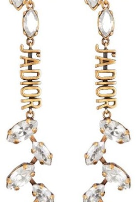 (Women) DIOR Gold Drop Design Crystal-Like Metal Earrings E1278ADRCY Lookbook (Women) DIOR Gold Drop Design Crystal-Like Metal Earrings E1278ADRCY
