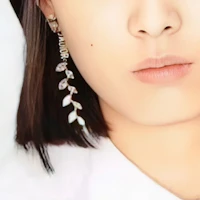 Purchase (W) DIOR 金色水滴設計水晶金屬耳環 E1278ADRCY