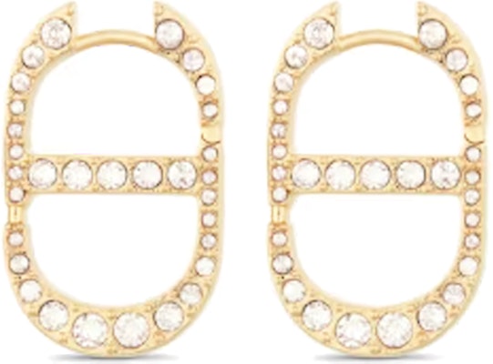 (W) DIOR 金色耳環搭配金屬鉤與水晶點綴 E2322WOMCYD03S Lookbook (W) DIOR 金色耳環搭配金屬鉤與水晶點綴 E2322WOMCYD03S