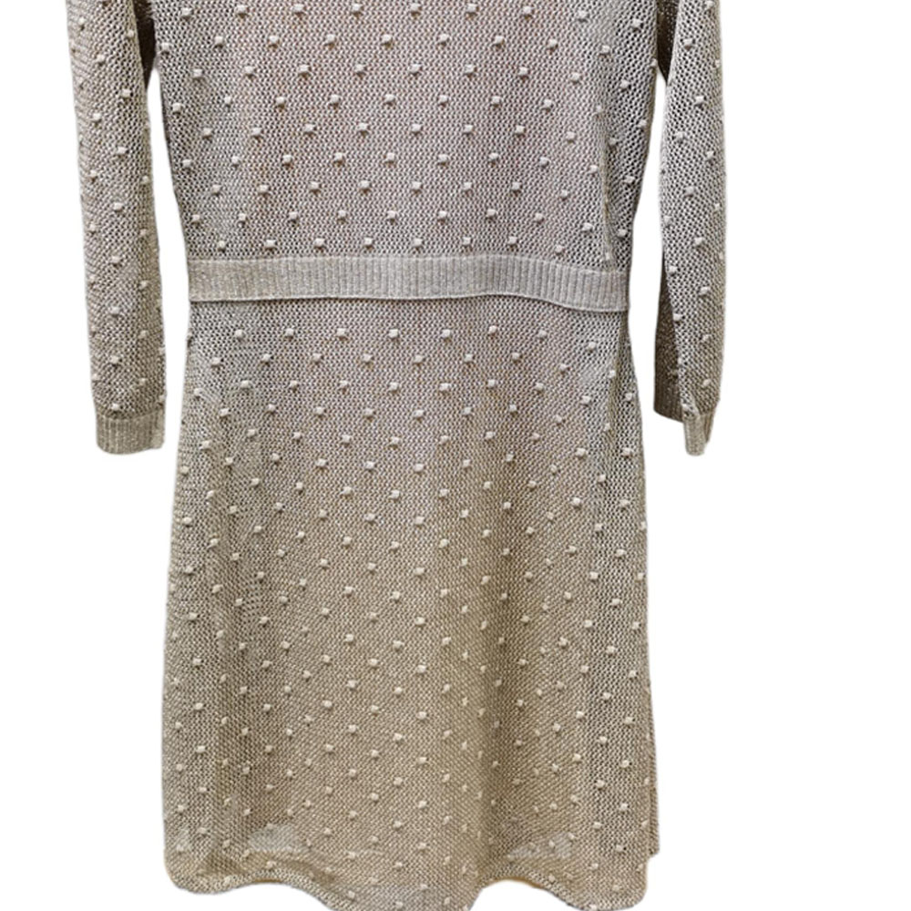 Lookbook (W) DIOR 金色長袖中長洋裝帶裝飾性鏤空設計 844R09AM902-0003