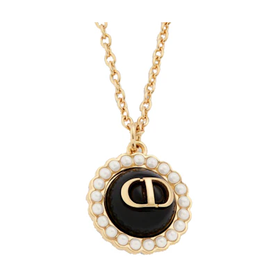 (Women) DIOR Gold Necklace with Brass Letter Logo. N2636WOMVED307